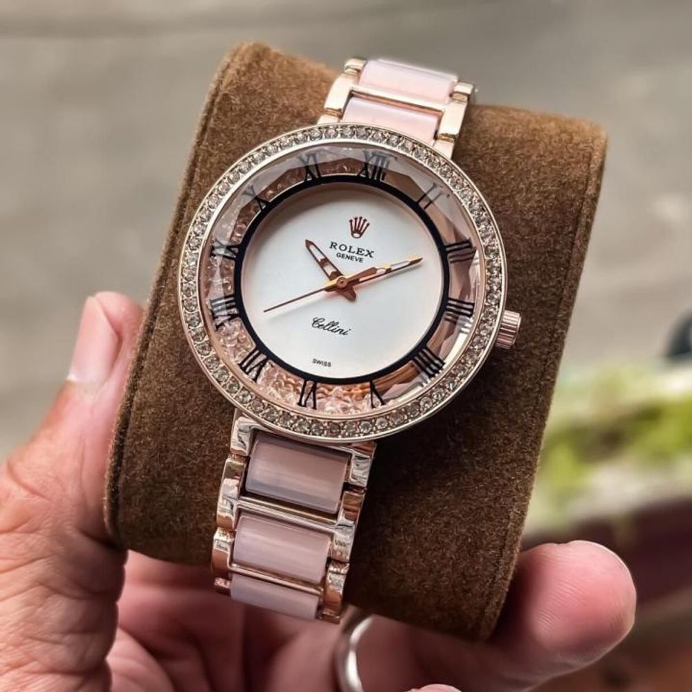 ROLLEX CELINI ANALOG LADY PINK WHITE 609