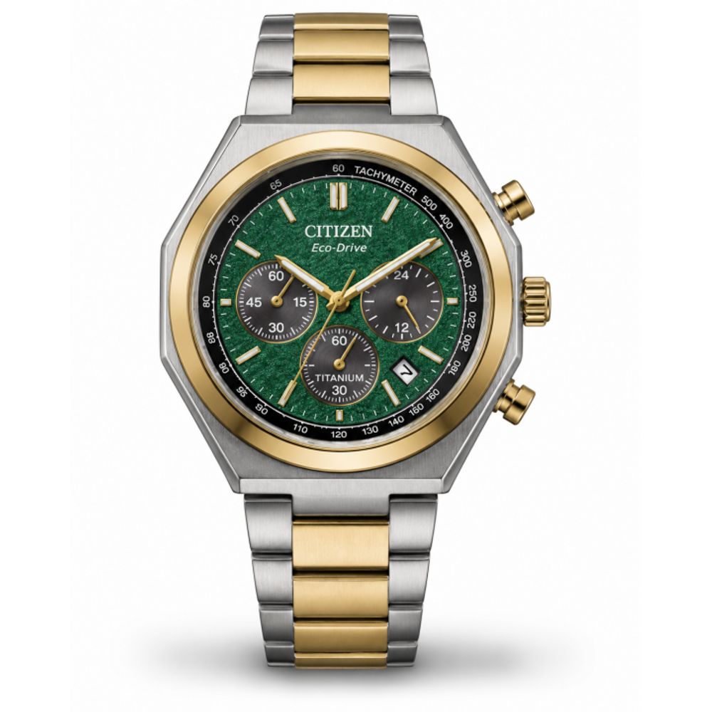 CITIZE N ECODRIVE ZENSHIN TWO TONE GREEN 436