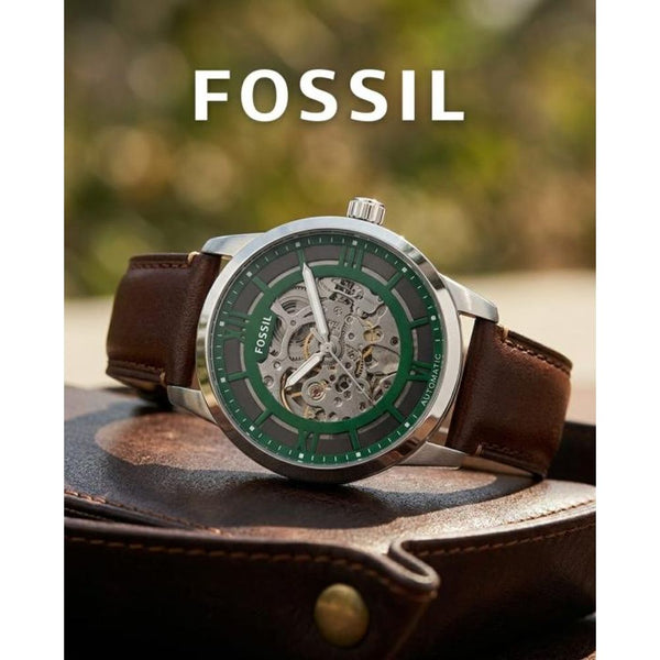 Fosil Townsman brown silver green