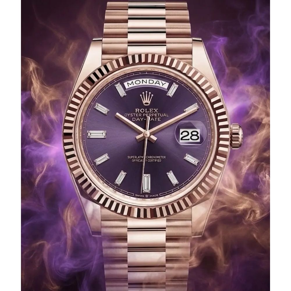 Rolex Day Date 40mm Purple Dial