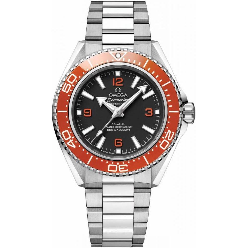 Omegg_a Seamaster Planet Ocean 600M Co-Axial Master Chronometer metal Silver orange black