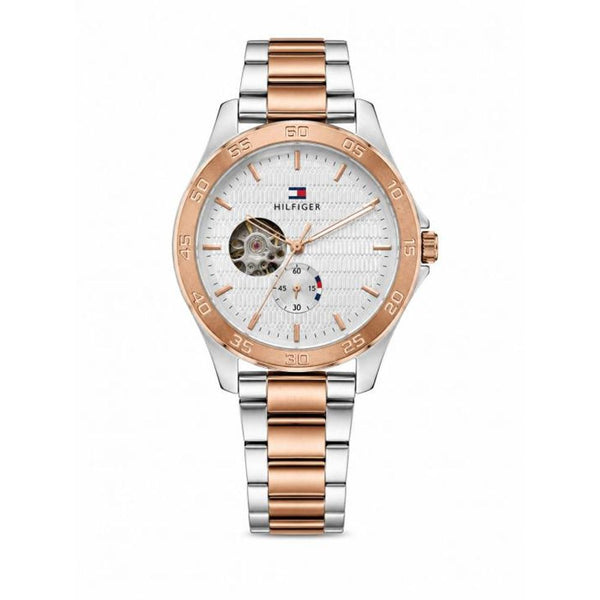 Tommy Hilfigar Automatic Two Tone White Dial