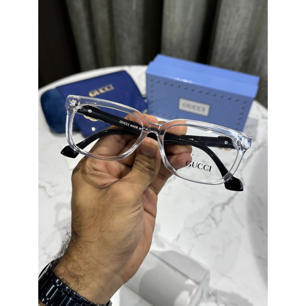 Gucc i Ice Black Glossy Premium Glasses 1537