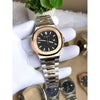 Patek Philipe Nautilus  Premium Quartz Two Tone Black AT470