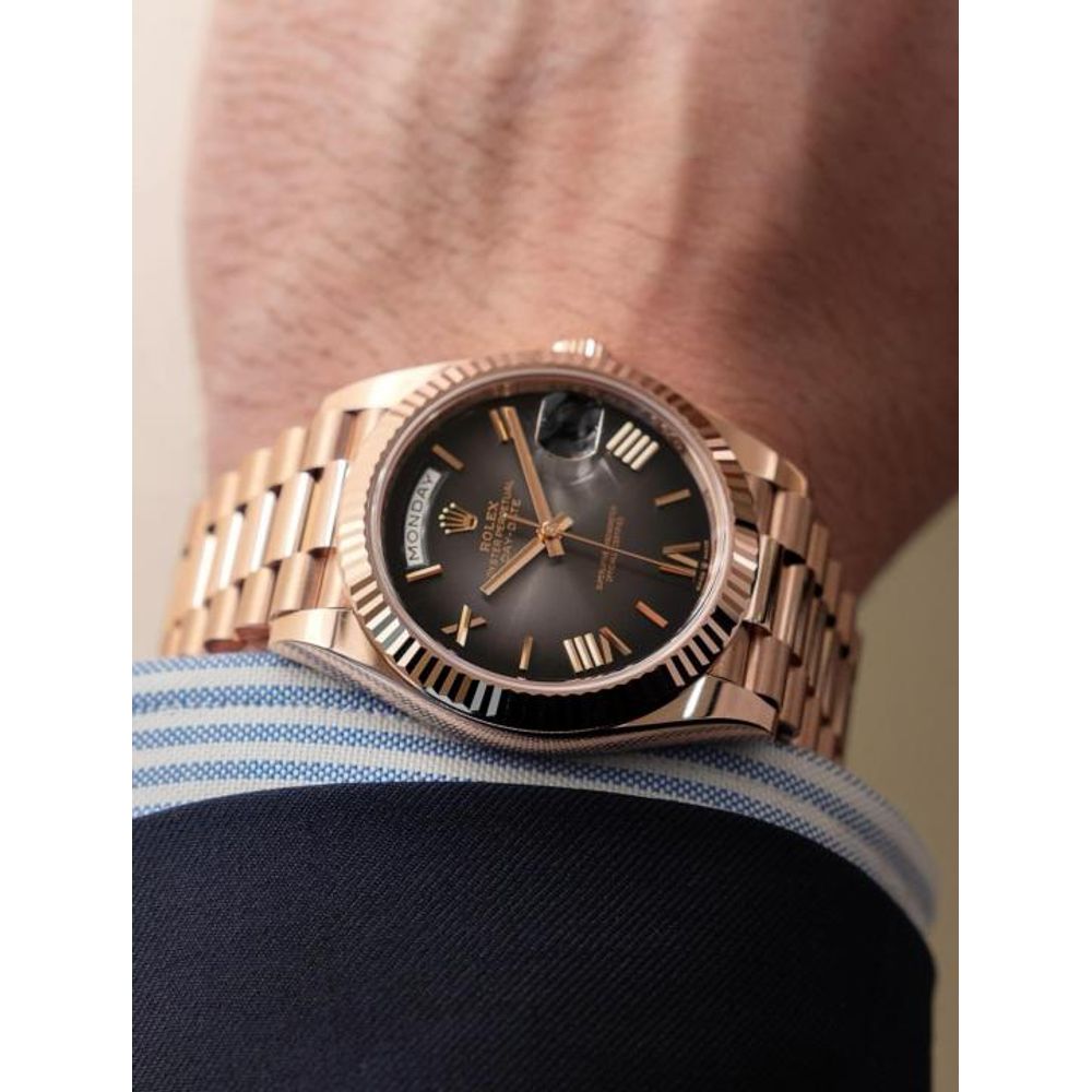 Rolee_x Oyster Perpetual Day Date 40 Battery Copper-Grey