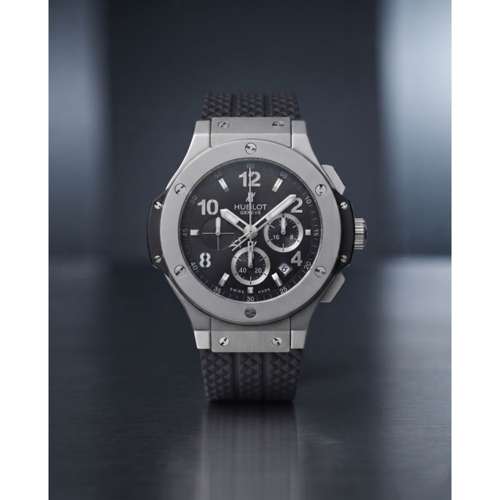 Hublot Big Bang Chronograph Black Silver Black  Dial