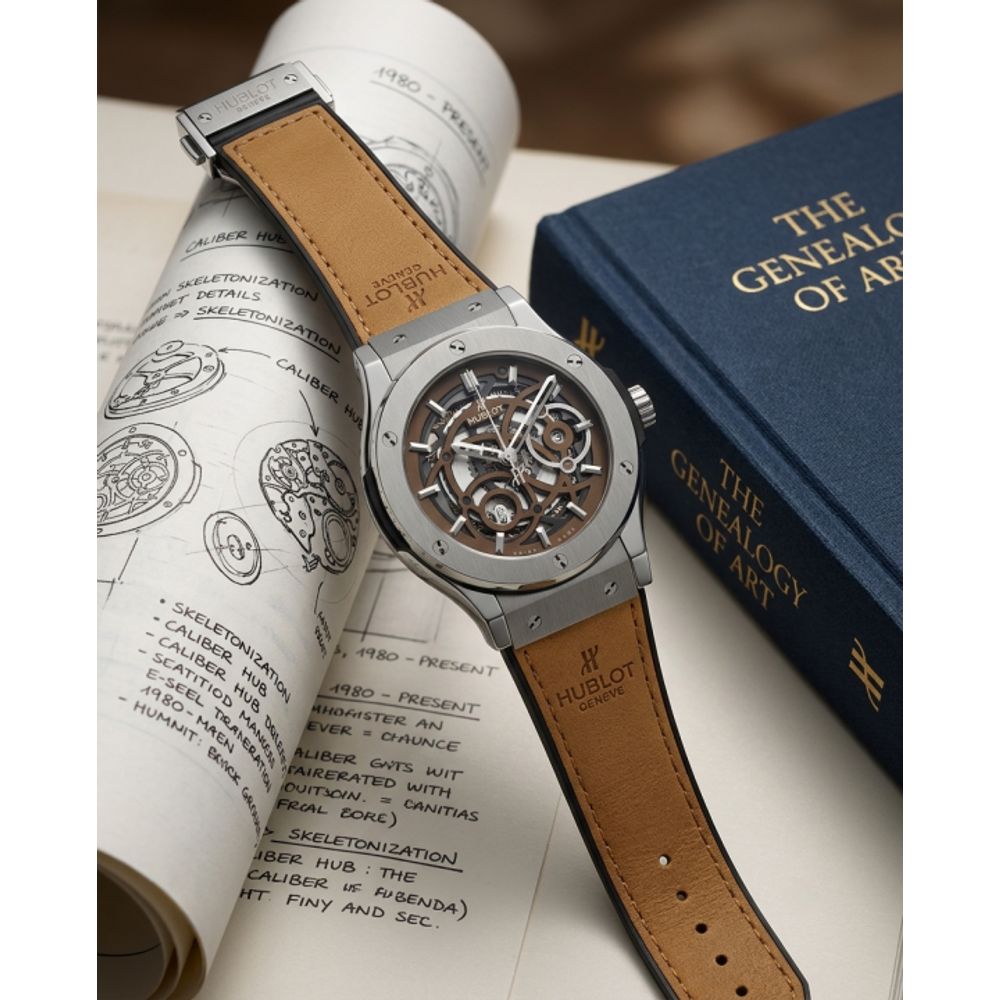 Hublot Classic Fusion Aerofusion Silver-Brown