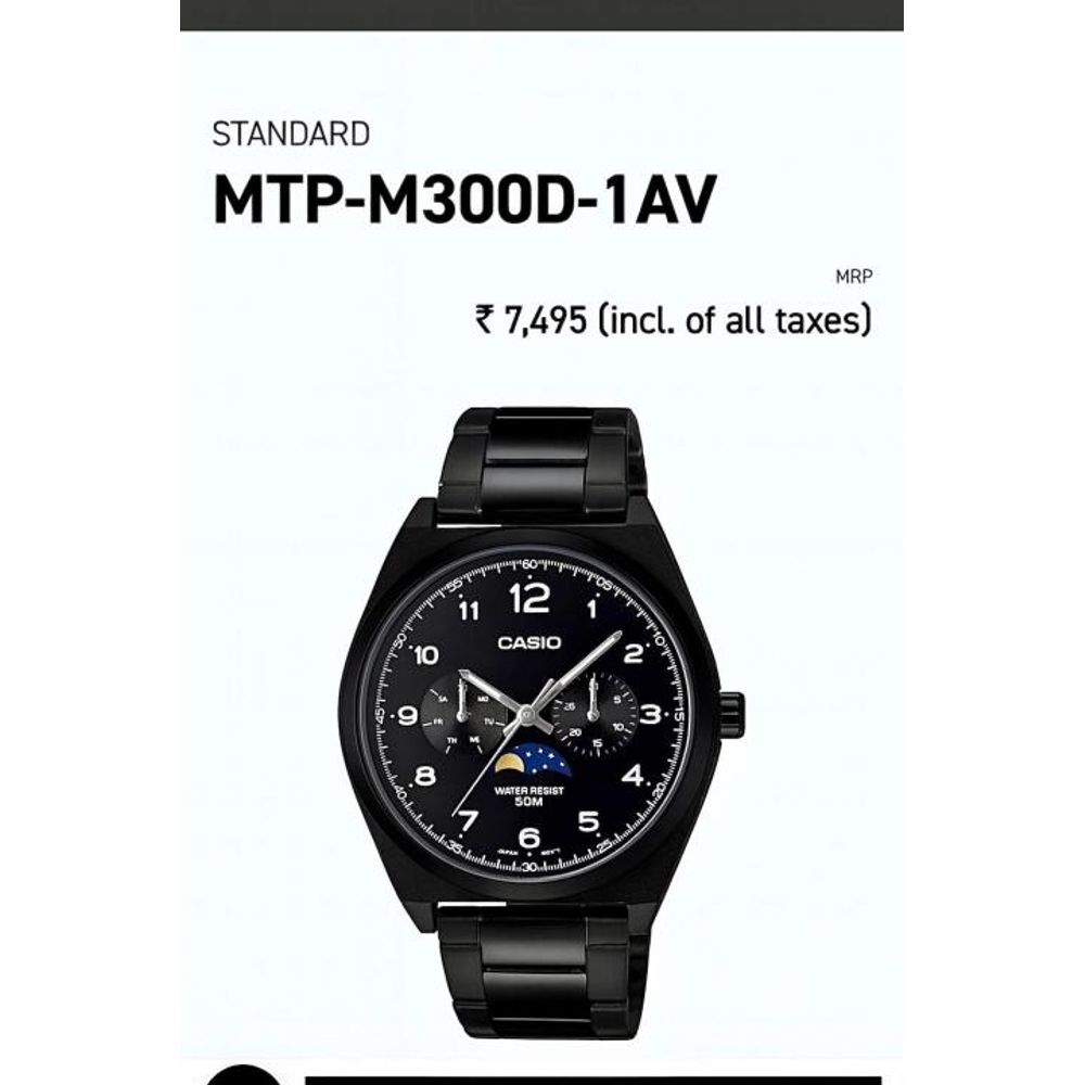 CASIO MTP-M300D SUN MOON NEW ARRIVAL 1110