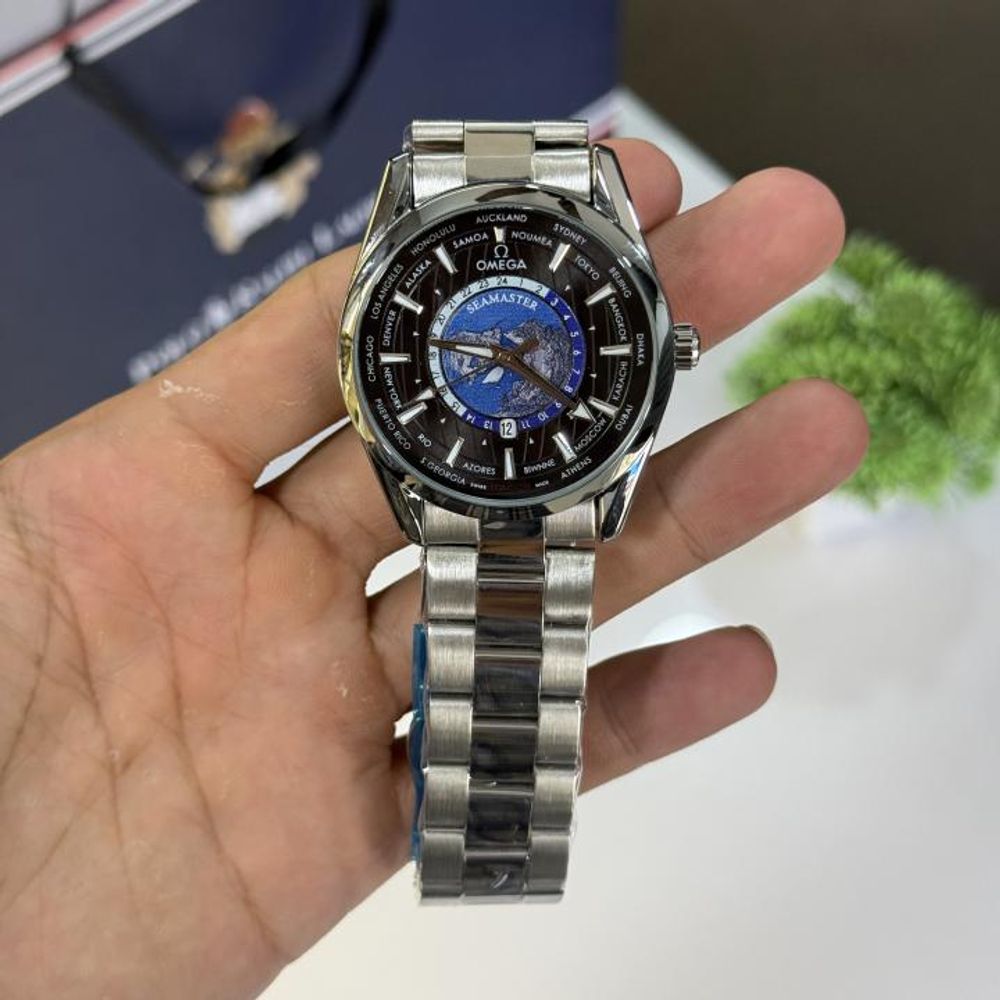 Omegga Seamaster Aqua Terra World Map ( Swift Movement )