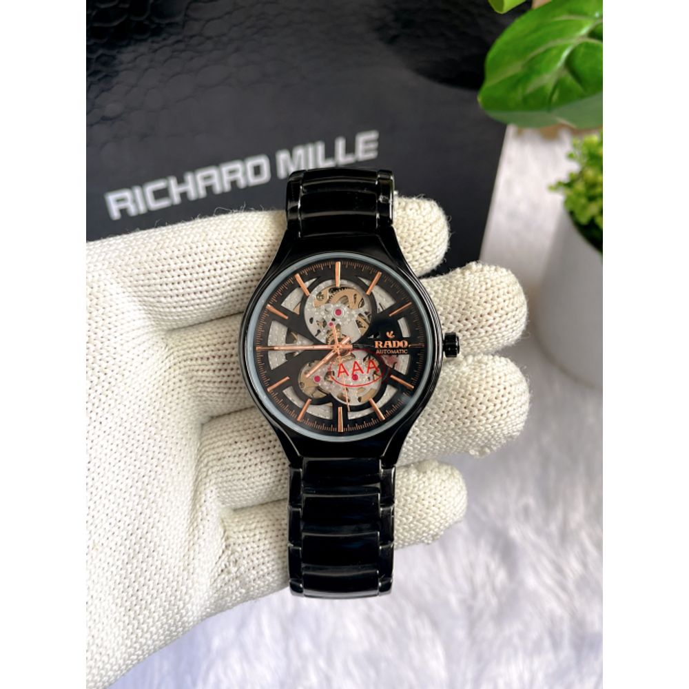Raado Round Automatic Black Copper Dial AT445