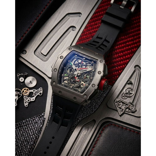 Richard Mille RM-35-01 AOCA203 Black Silver Dial