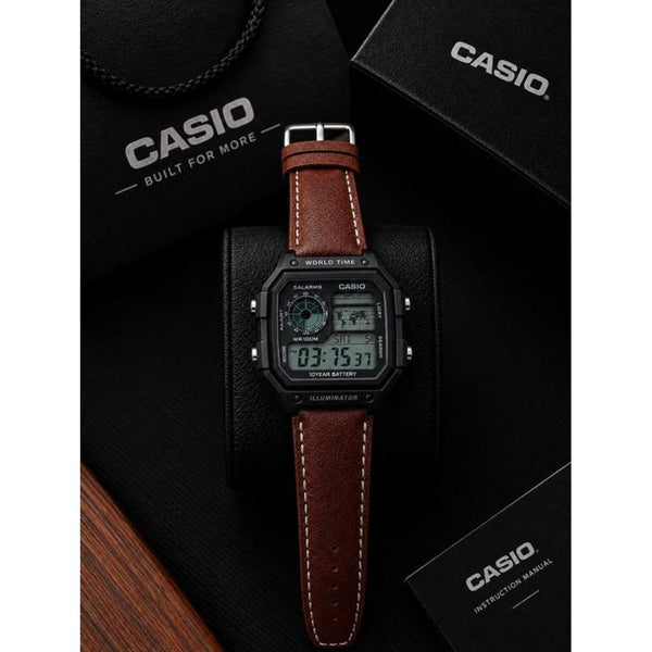 Casio AE1200 world time illuminator Mettal Body