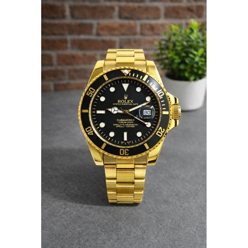 ROLLEX SUBMARINE GOLD BLACK DIAL AT291