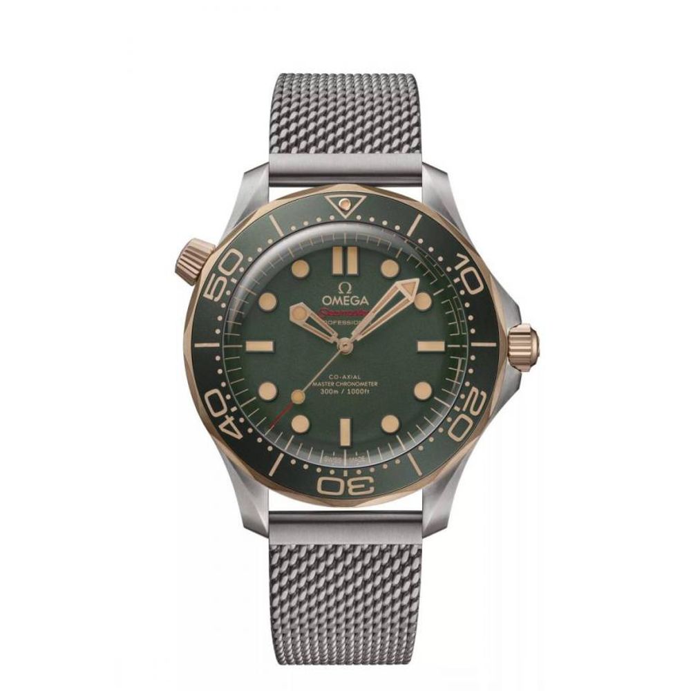 Omegha seamaster diver 300M automatic silver green