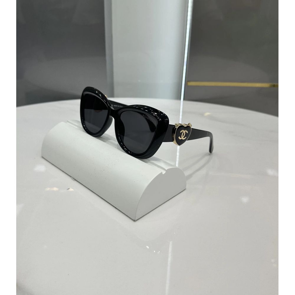 Chane l Heart Gold Black Premium Shades 5517