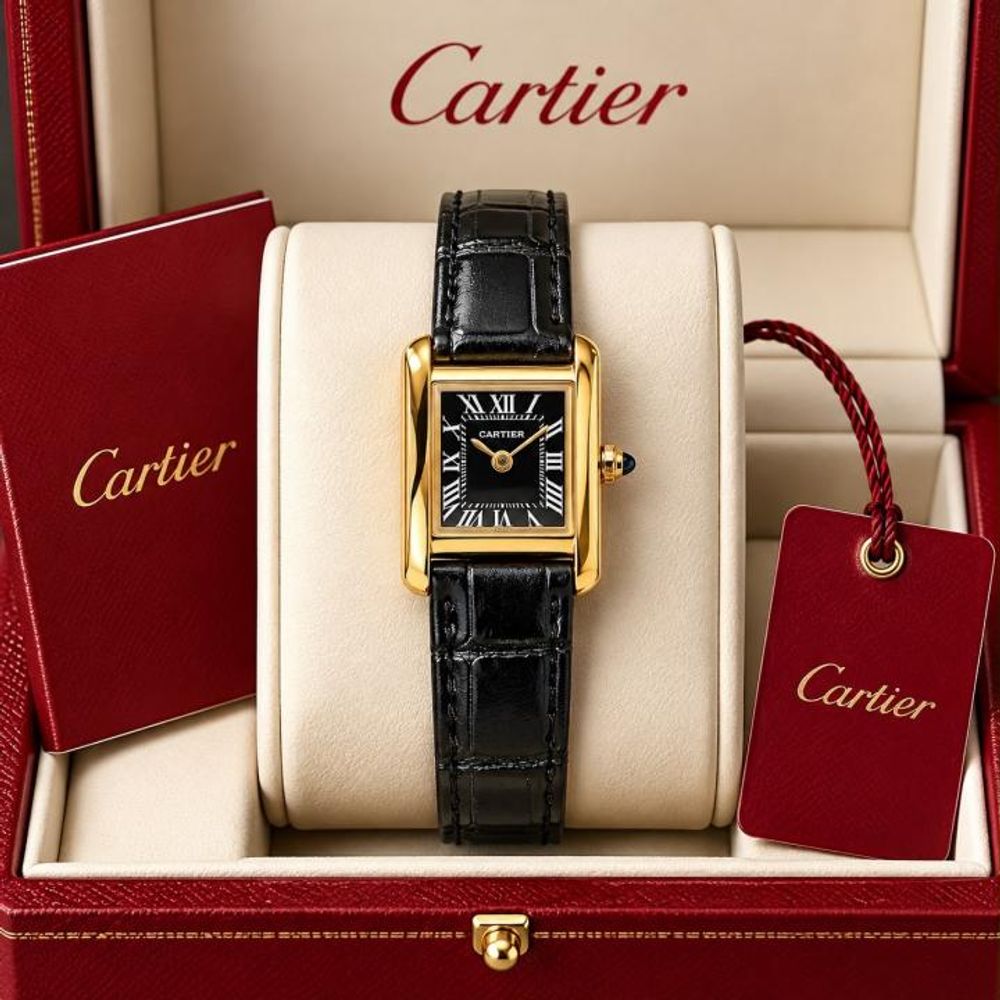 CARTIAR TANK LADIE MINI Black GOLD 639
