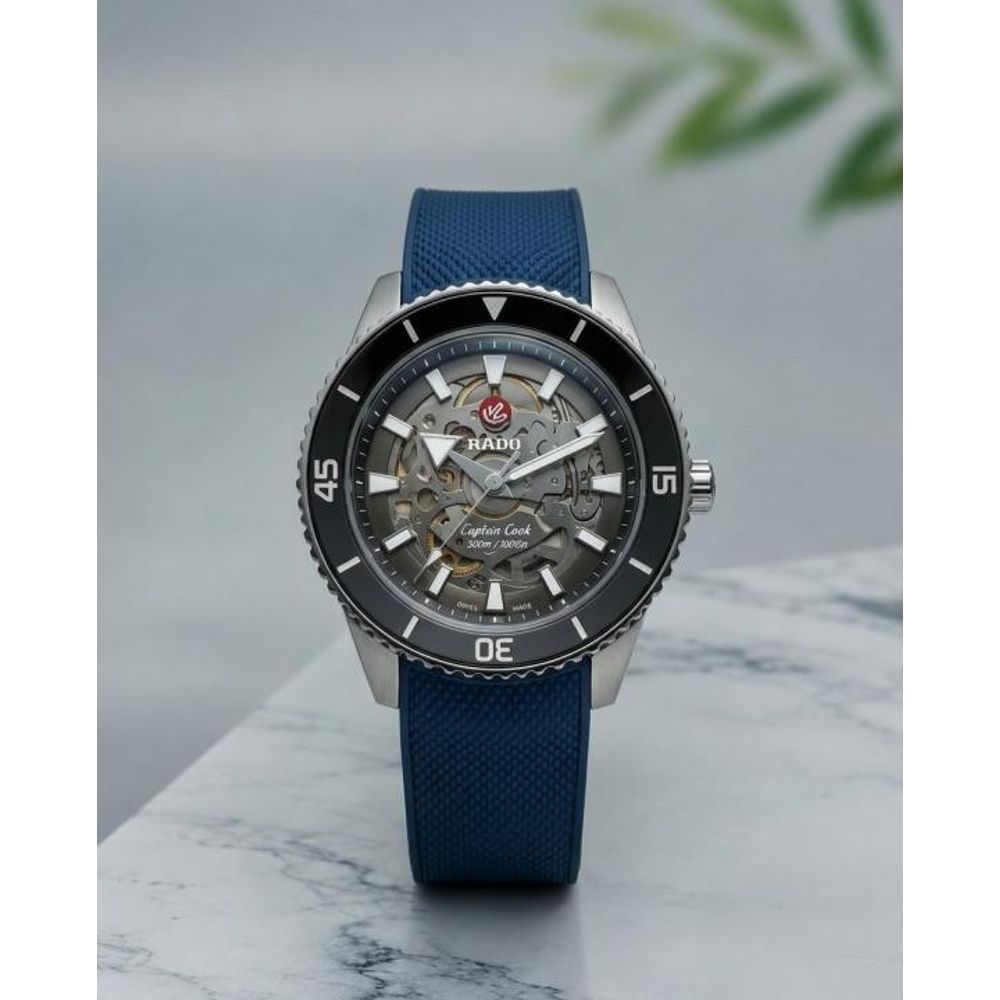 Raado Captain Cook Automatic. Blue and Black bazzle