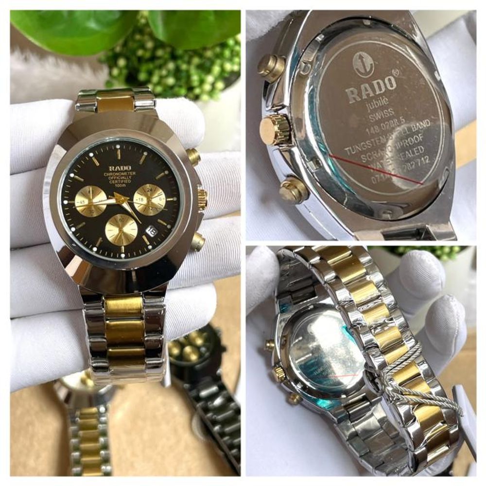 Raado Chronograph Two Tone Black Dial AT509