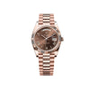 ROLLEX OYSTER PERPETUAL DAY DATE ZR ROSE BROWN DIAL HVY 50