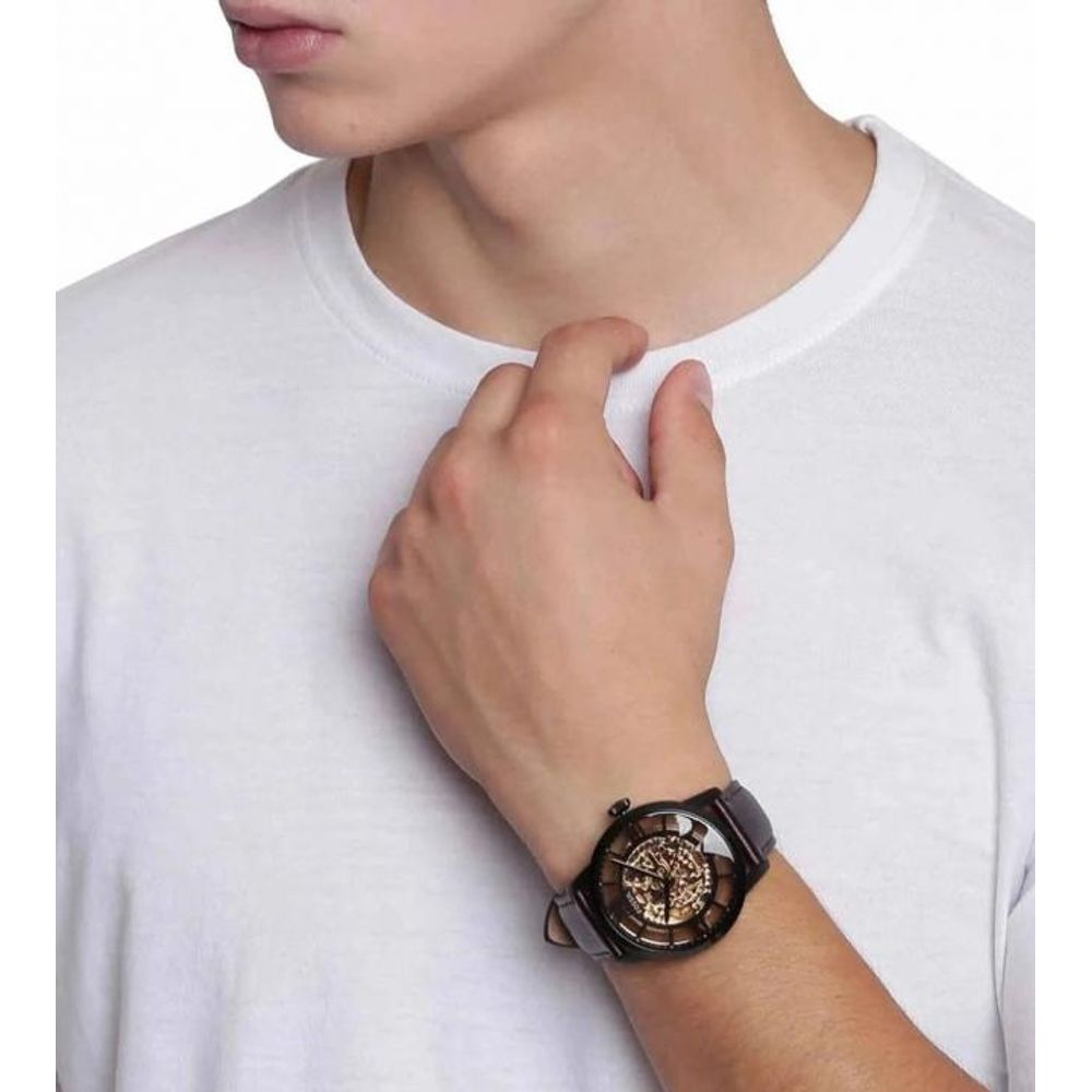 Fossii_l Townsman Brown-Black Automatic