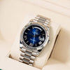 Rolee_x Oyster Perpetual Day Date 40 Battery Silver-Blue
