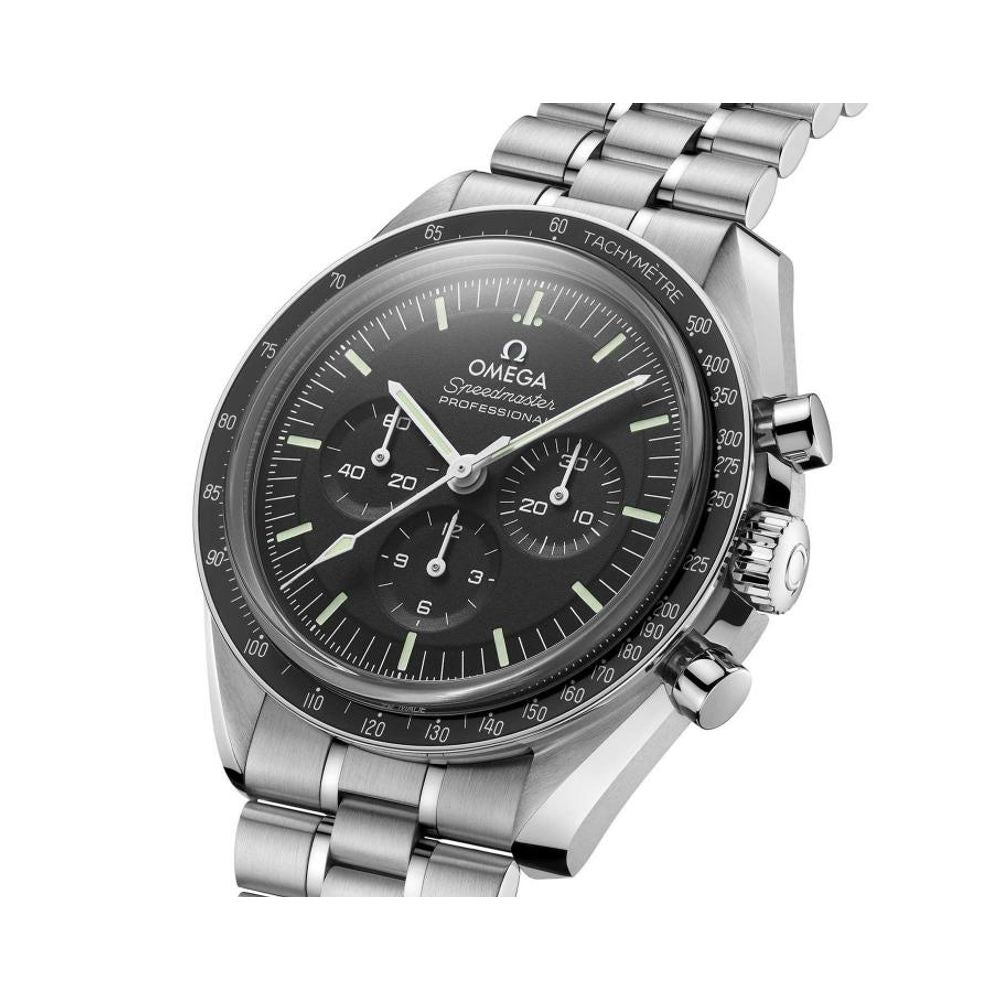 Omegha Speedmaster Moonwatch Professional silver Black Black Chronograp
