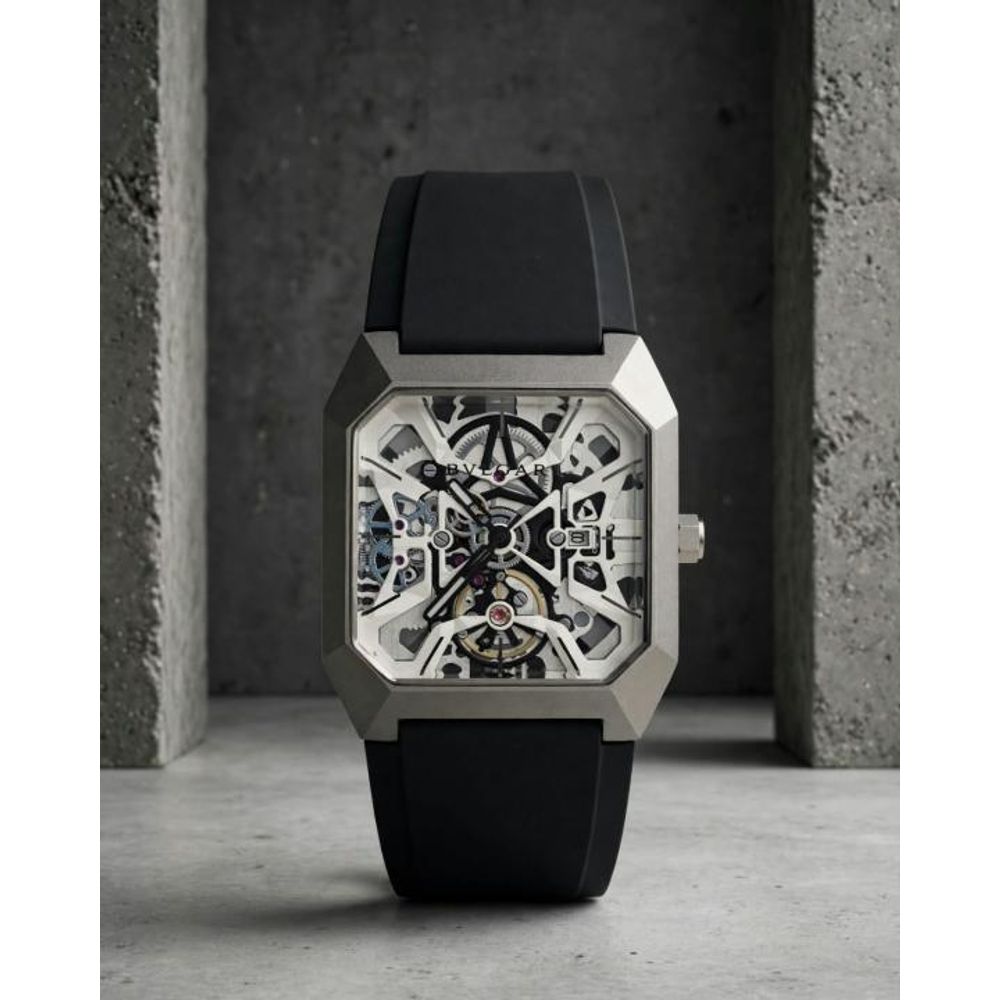 Bvlgari Octo Skeleton Black-Silver-White