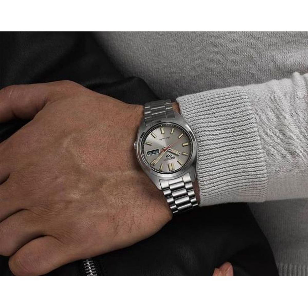 Seiko_o 5 Sports SNXS Automatic silver Gray