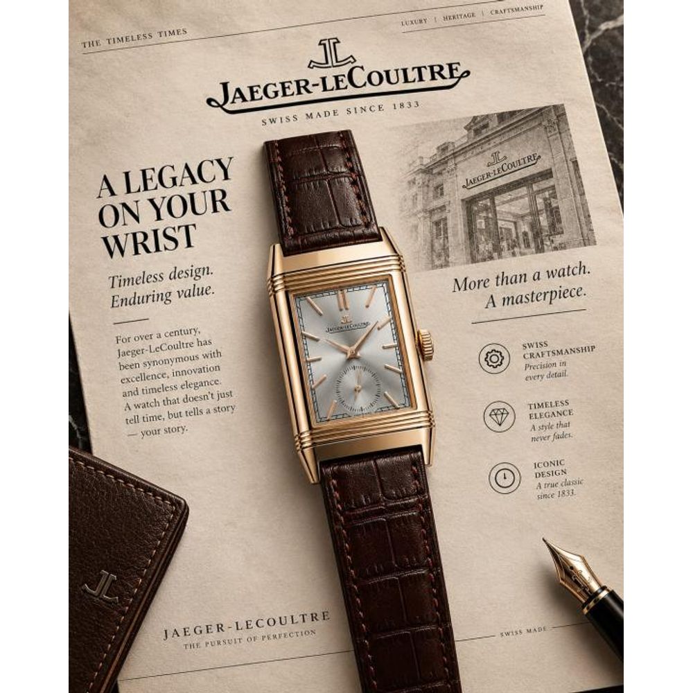 Jaegar-Le Coultre Reverso Tribute Duoface Small Seconds brown copper gray