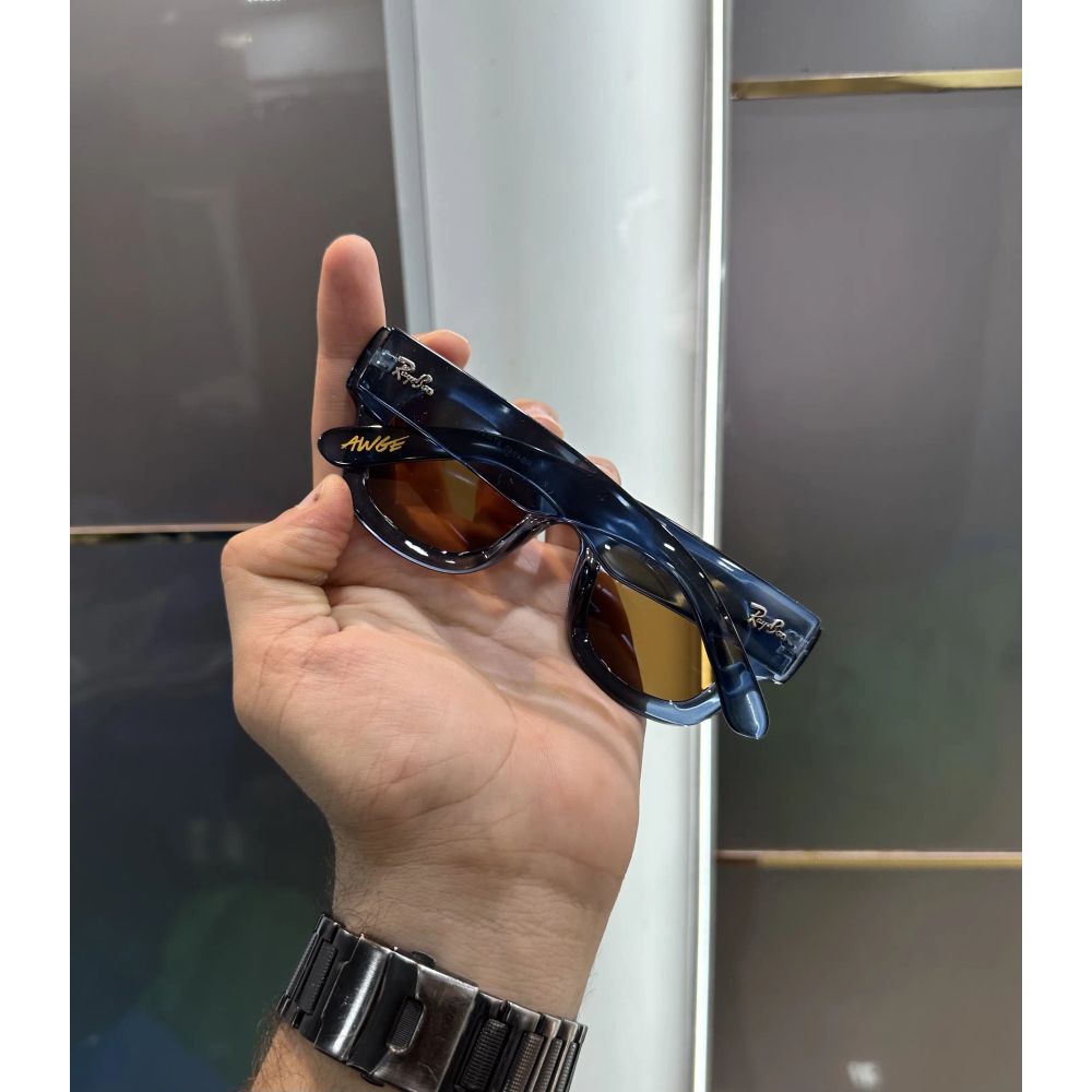 RayBan Puffer Blue Brown Premium Shades 940