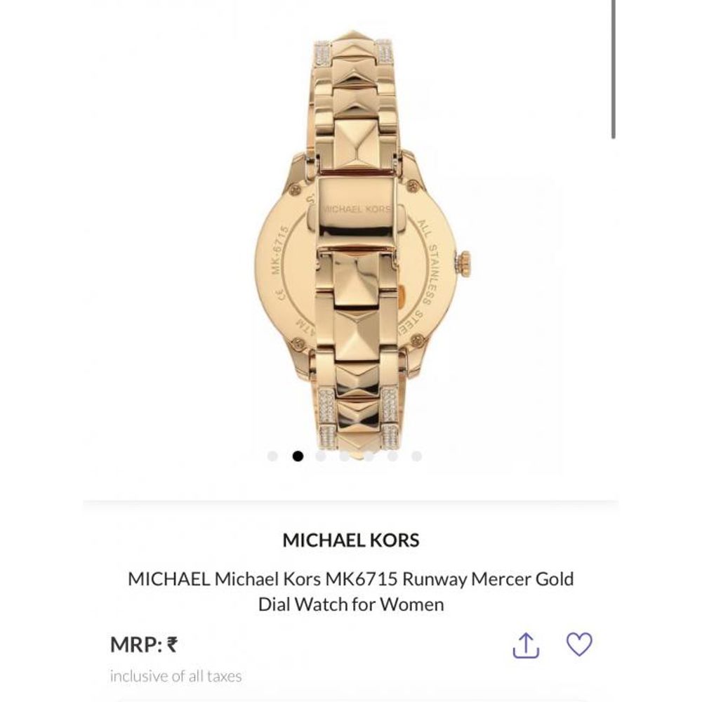 Micheal_kors mk6715 runway mercer gold dial watch for women hvy 23(3)