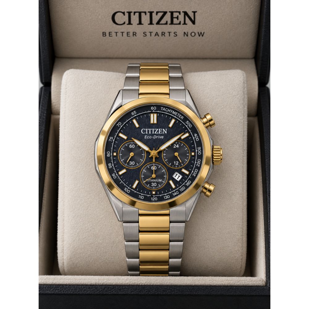 CITIZE N ECODRIVE ZENSHIN TWO TONE BLUE 432