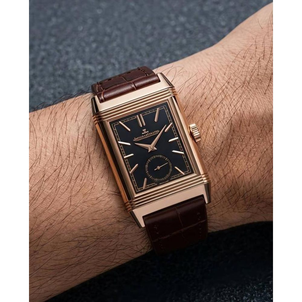 Jaegar-Le Coultre Reverso Tribute Duoface Small Seconds brown copper black