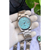 TISOT PRX SILVER SKYBLUE TEXTURE DIAL AT358