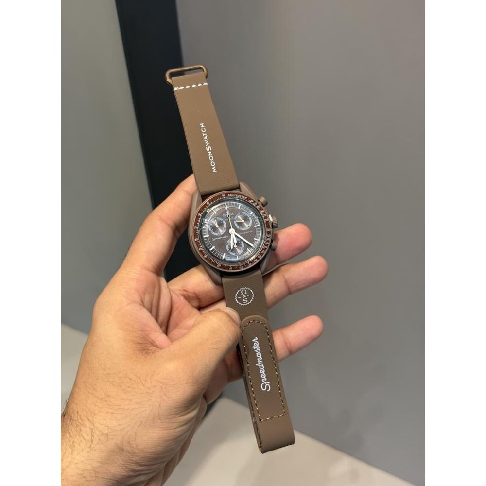 OMEGGA X SWATCCH RUBBER STRAP METAL HEAVY QUALITY 787