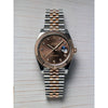 Rolee_x Oyster Perpetual Date Just 2Ton Copper Brown Diamond