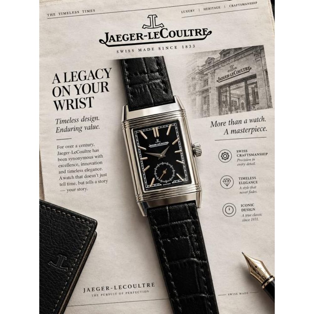 Jaegar-Le Coultre Reverso Tribute Duoface Small Seconds black