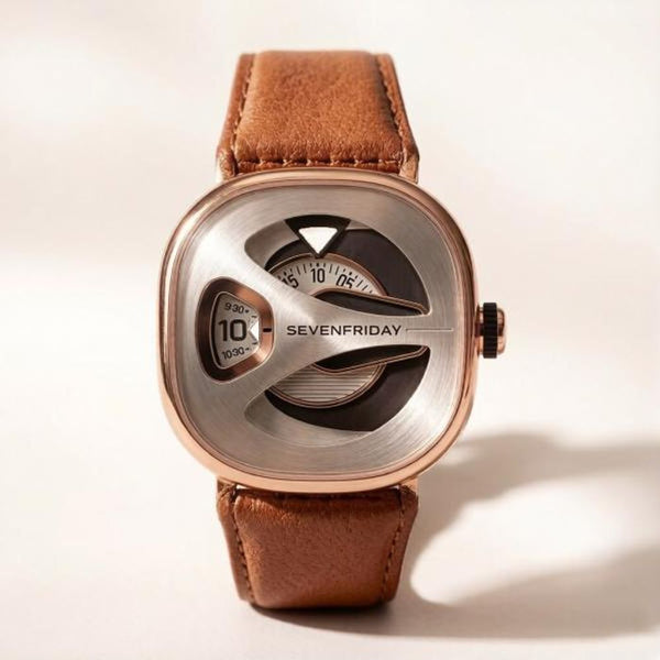 Seven Friday M-Series Square  Brown Copper White Dial