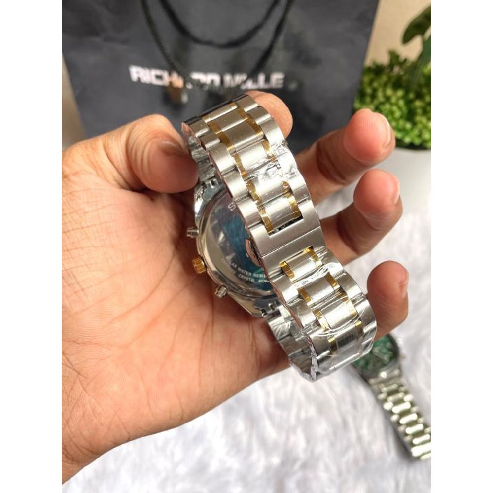 SEIKO PROSPEX CHRONOGHRAPH TWO TONE WHITE DIAL AT461