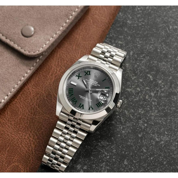 ROLLEX JUST DATE MENS QUARTZ WATCH