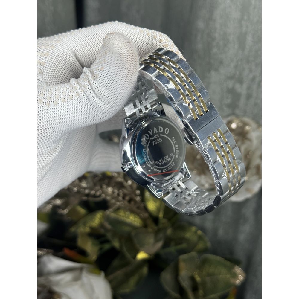 Movado Museum Classic Dual White Diamond Premium Watch