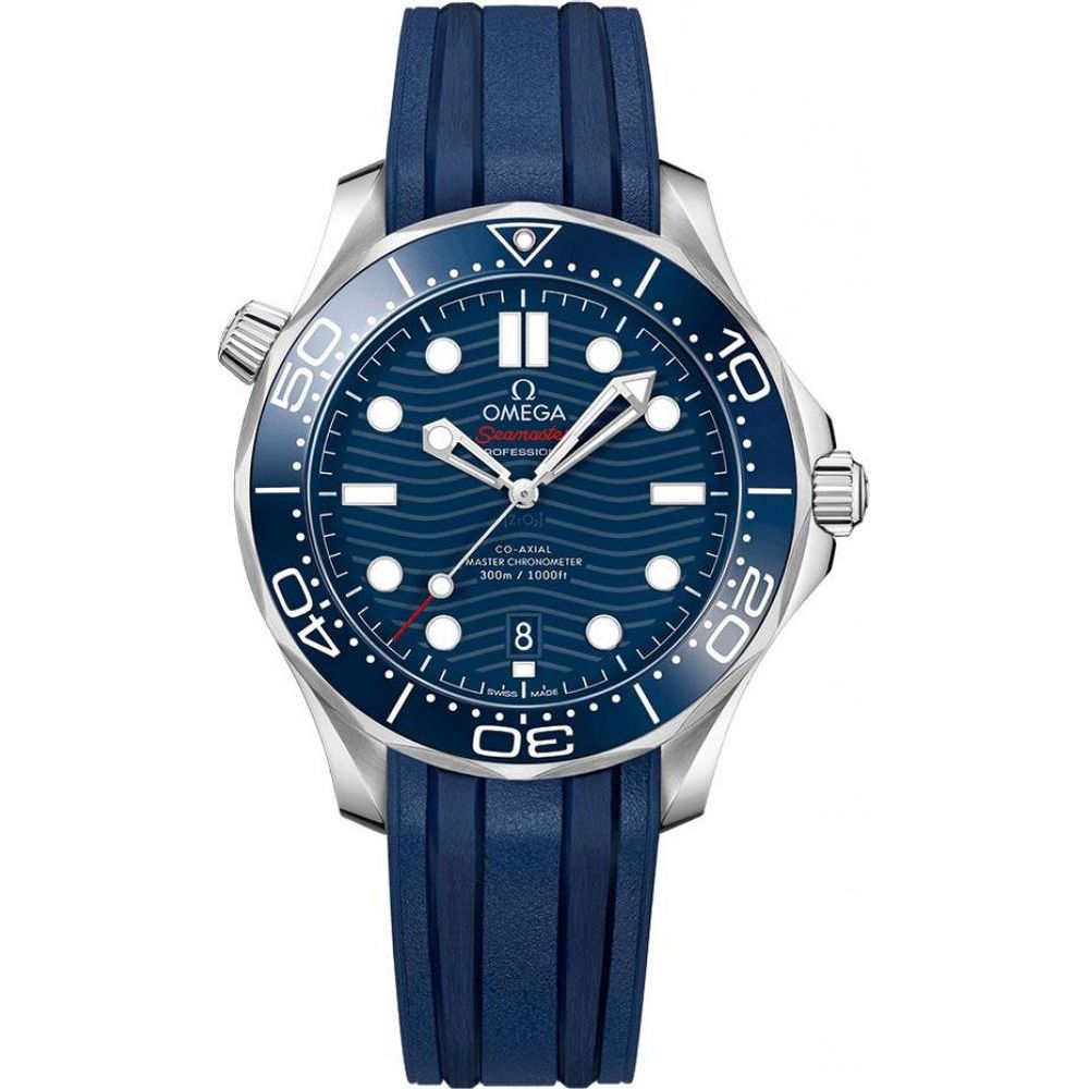 Omegg_a Seamaster Diver 300M Automatic Blue-Silver-Blue