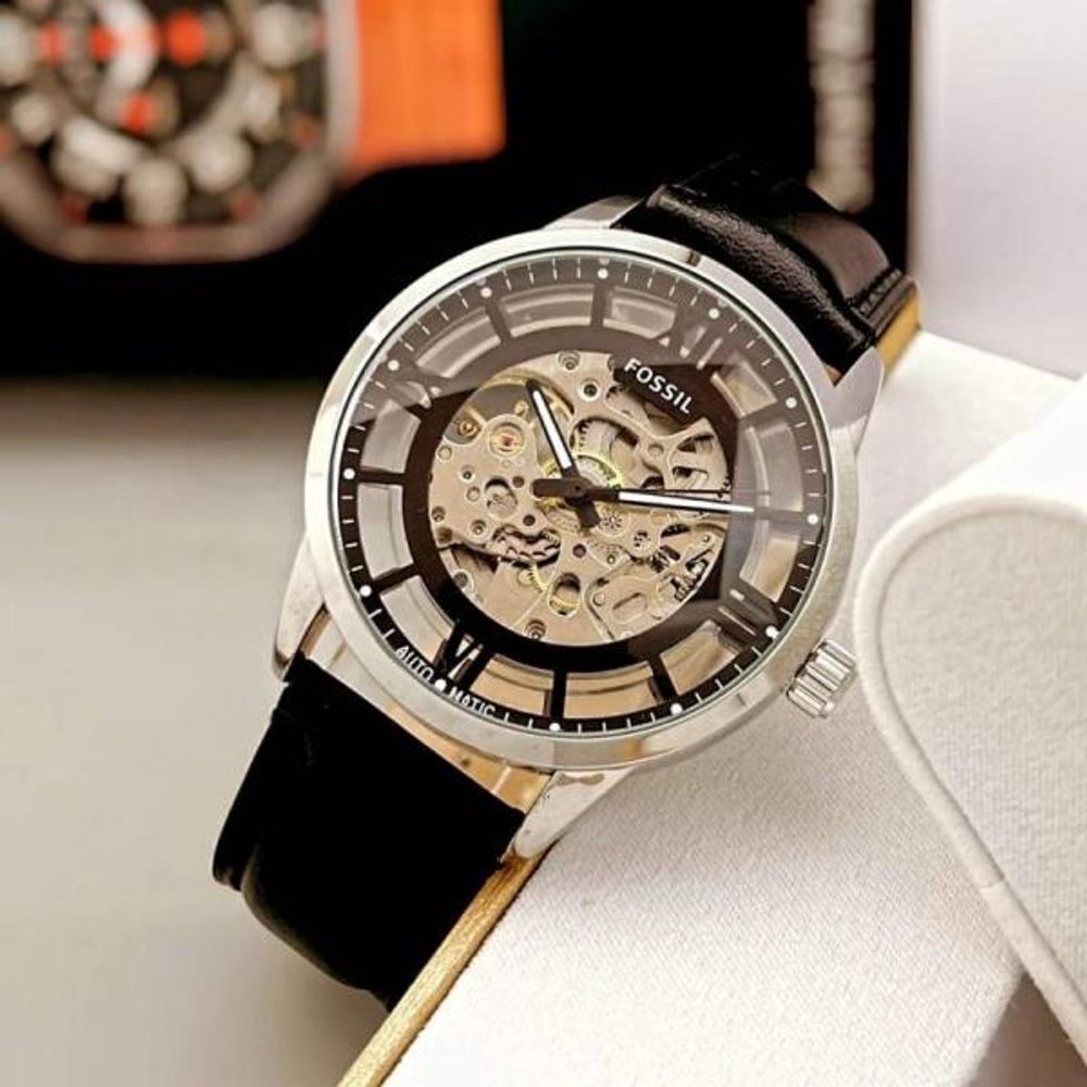 Fosil Townsman black silver  Black Automatic
