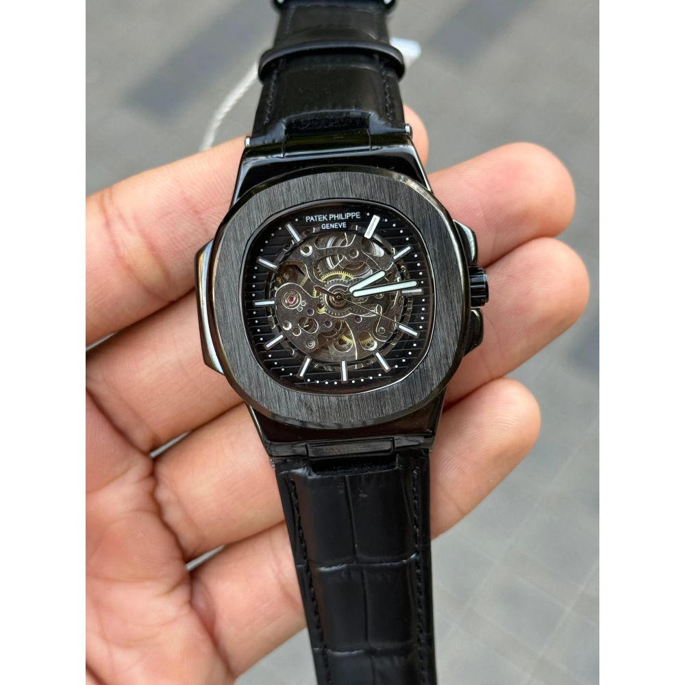 Pate k Phillipe Nautilus Leather Automatic