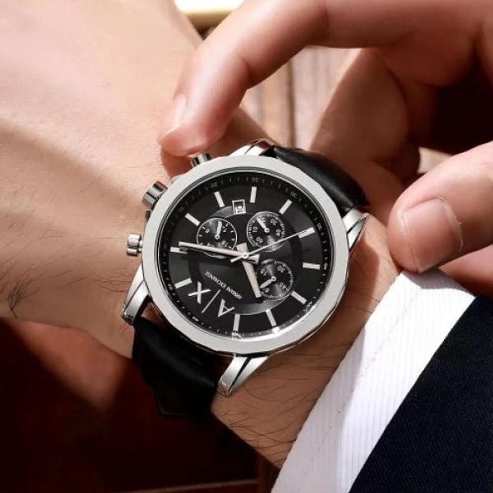 ARRWA% NI EXCHANGE GUNMETAL LEATHER 1141