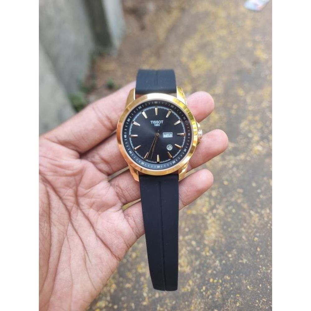 Tisot Quartz DayDate Black Gold Black AT426
