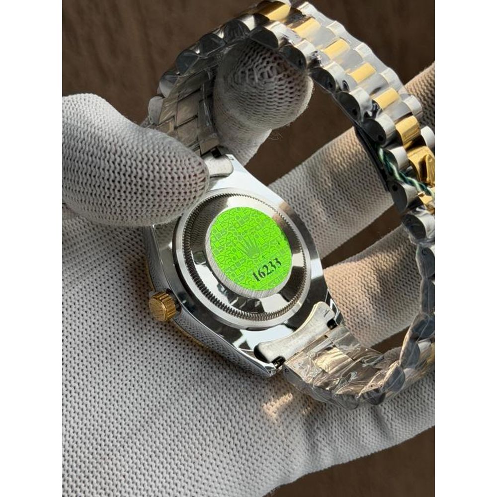 ROLLEX DAYDATE GOLD TWOTONE WHITE ROMAN DIAL AT299