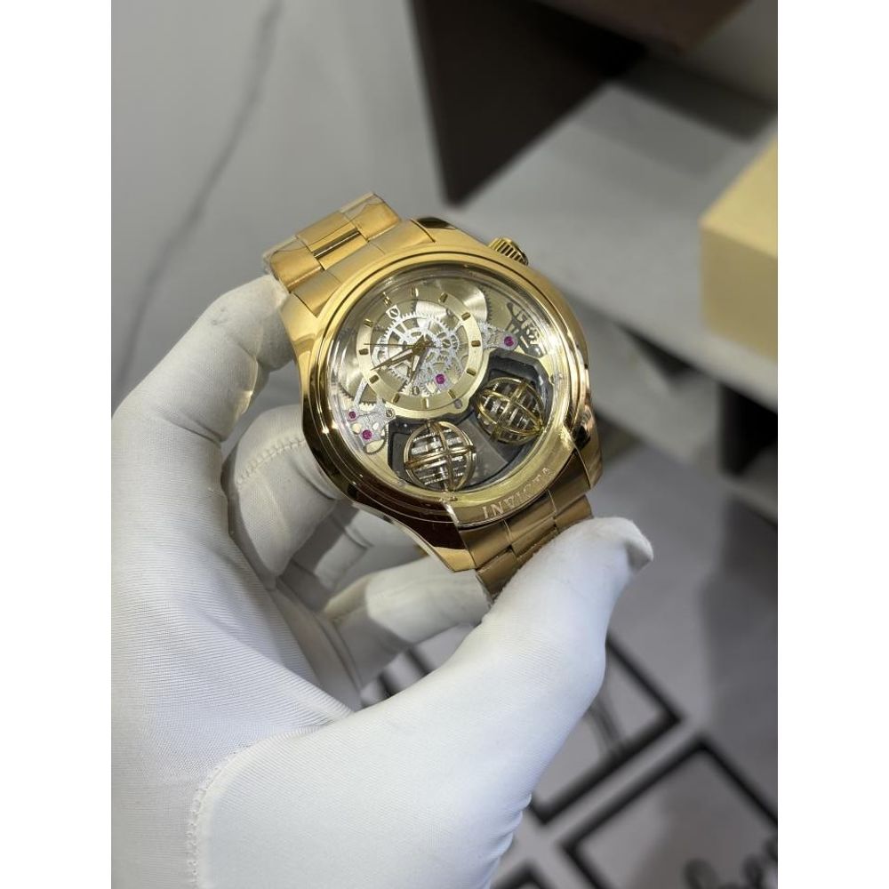 INVICTA TWIN AXIS SPECIALITY QUARTZ STORE GOLD 1108