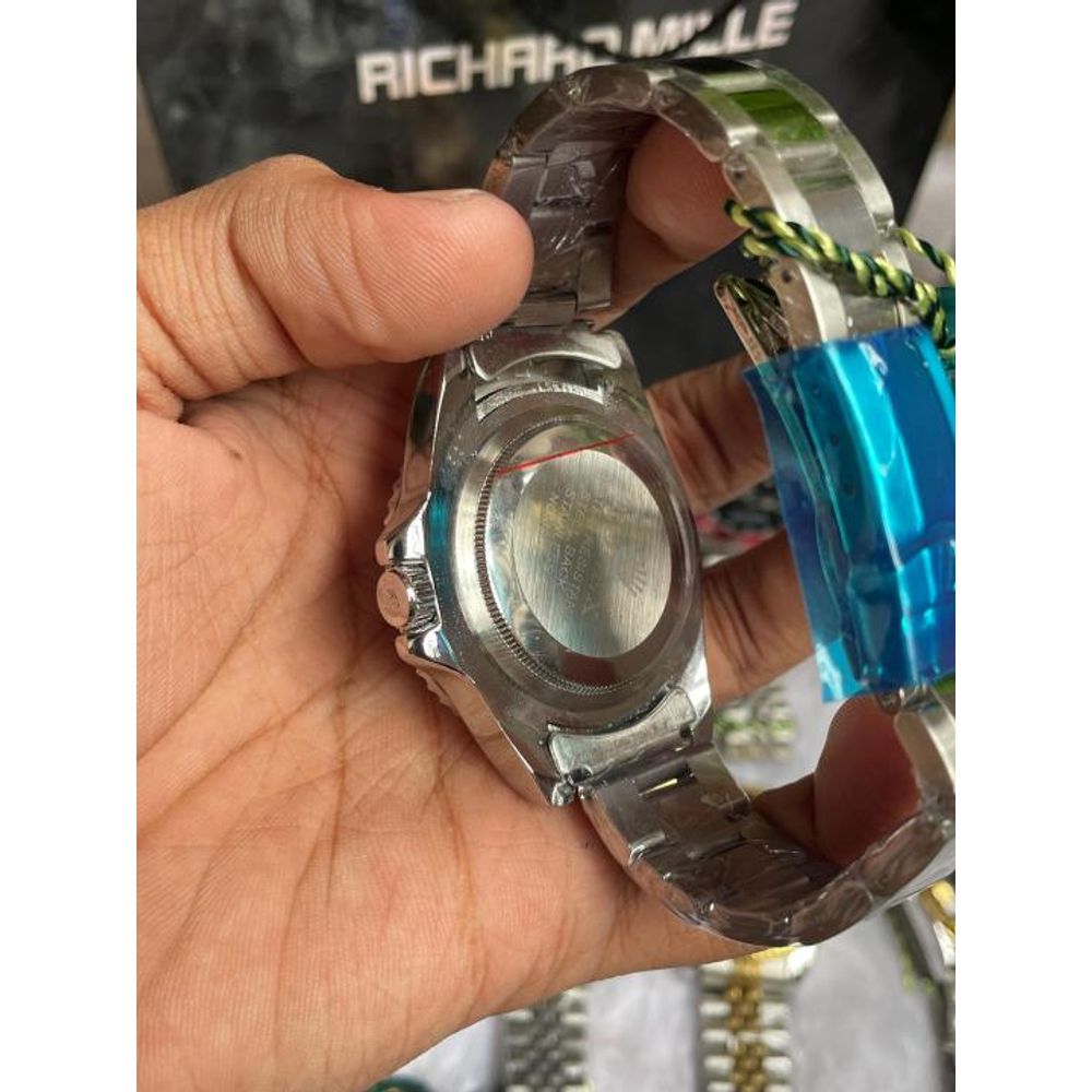 ROLLEX GMT MASTER 2 SILVER RED BLUE WHITE DIAL AT462