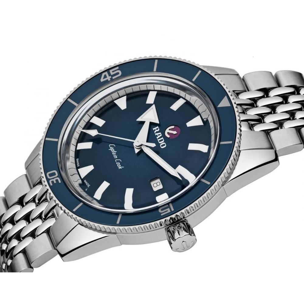 Raddo Captain Cook Automatic watch silver blue